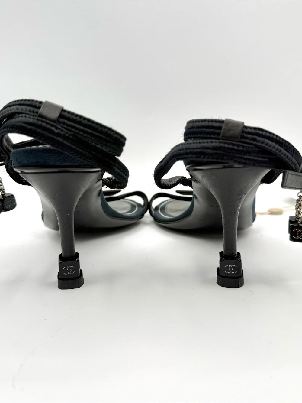 Chanel RARE Dice Ankle Strap heels size 39.5